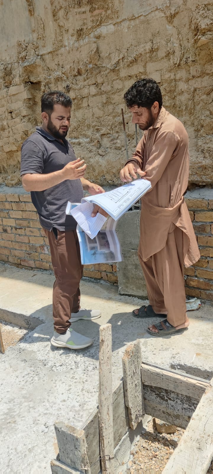 Engineer conducting final verification